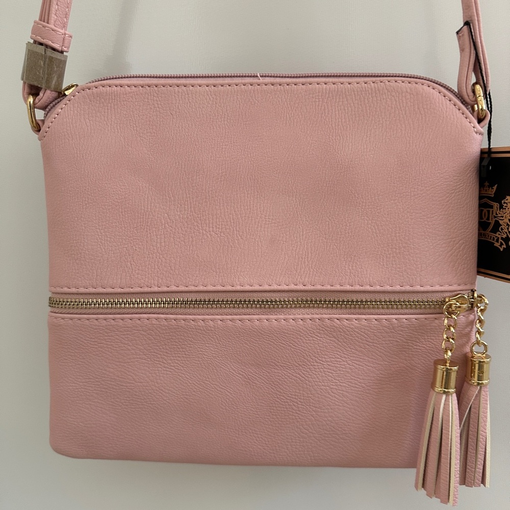 NWT Deluxity Los Angeles Tassel Crossbody Vegan Bag